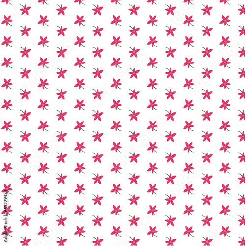 Christmas seamless pattern with flowers