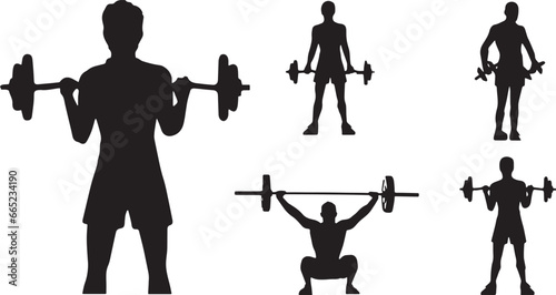 weight lifting exercise set, physical fitness, arm, gym, fitness figures