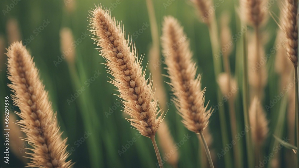 AI generated illustration of a wheat field