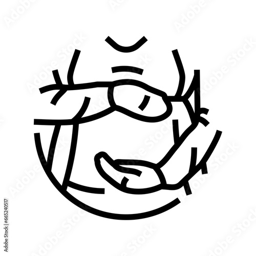 obstetric care gynecologist line icon vector. obstetric care gynecologist sign. isolated contour symbol black illustration