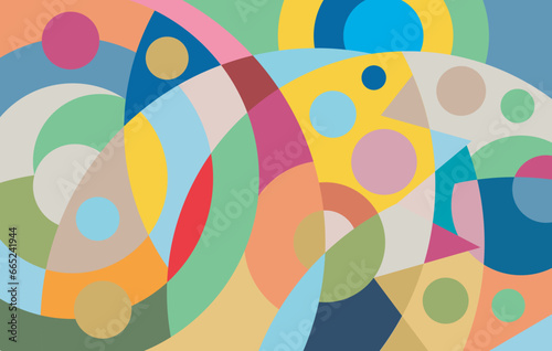colorful abstract art for wall decoration