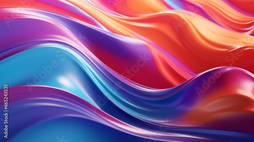 a dynamic 3D abstract background with fluid shapes and dynamic, shifting colors.