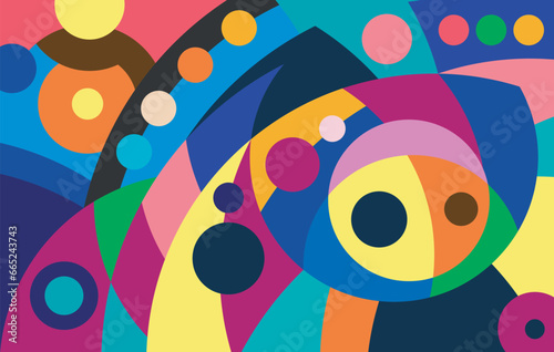 colorful abstract art for wall decoration