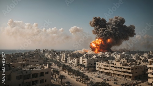 The city of Gaza is being nuclear bombed