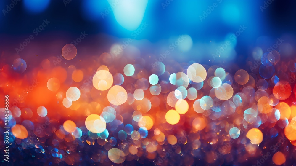 Abstract Background: Shimmering Winter Night