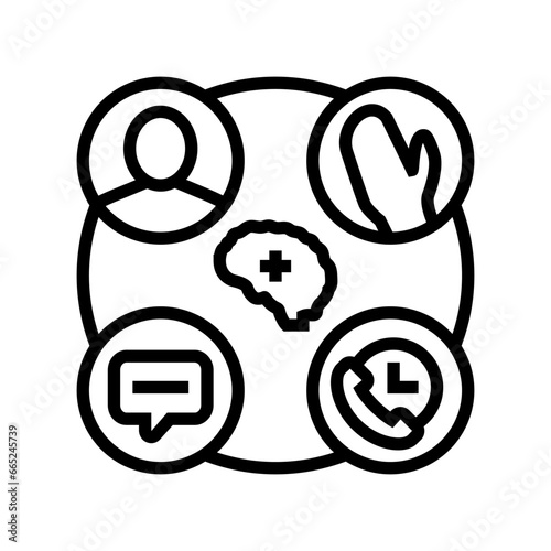 stroke evaluation line icon vector. stroke evaluation sign. isolated contour symbol black illustration