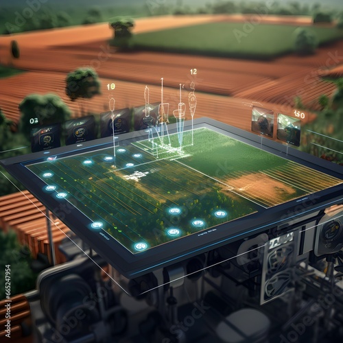 Precision agriculture utilizes technology for optimized crop management and resource allocation. The Ui icon for precision farming embodies the future of sustainable food production