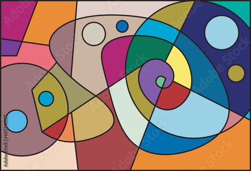 colorful abstract art for wall decoration