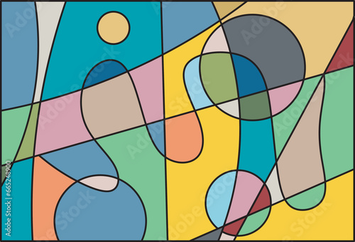 colorful abstract art for wall decoration
