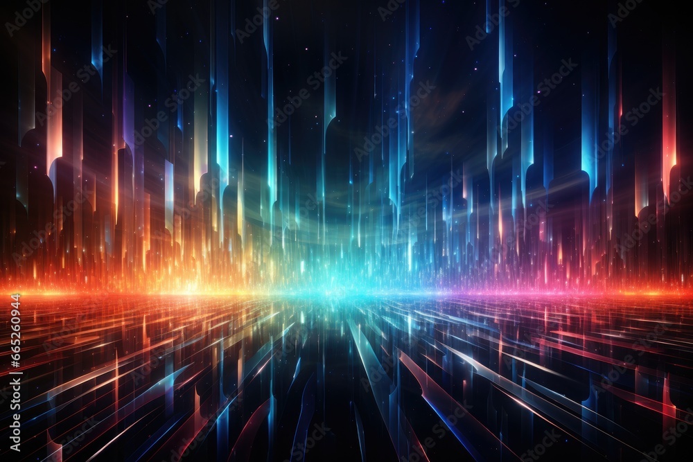 Holographic interference patterns, light dispersion spectrum. Holographic interference patterns, light dispersion spectrum.