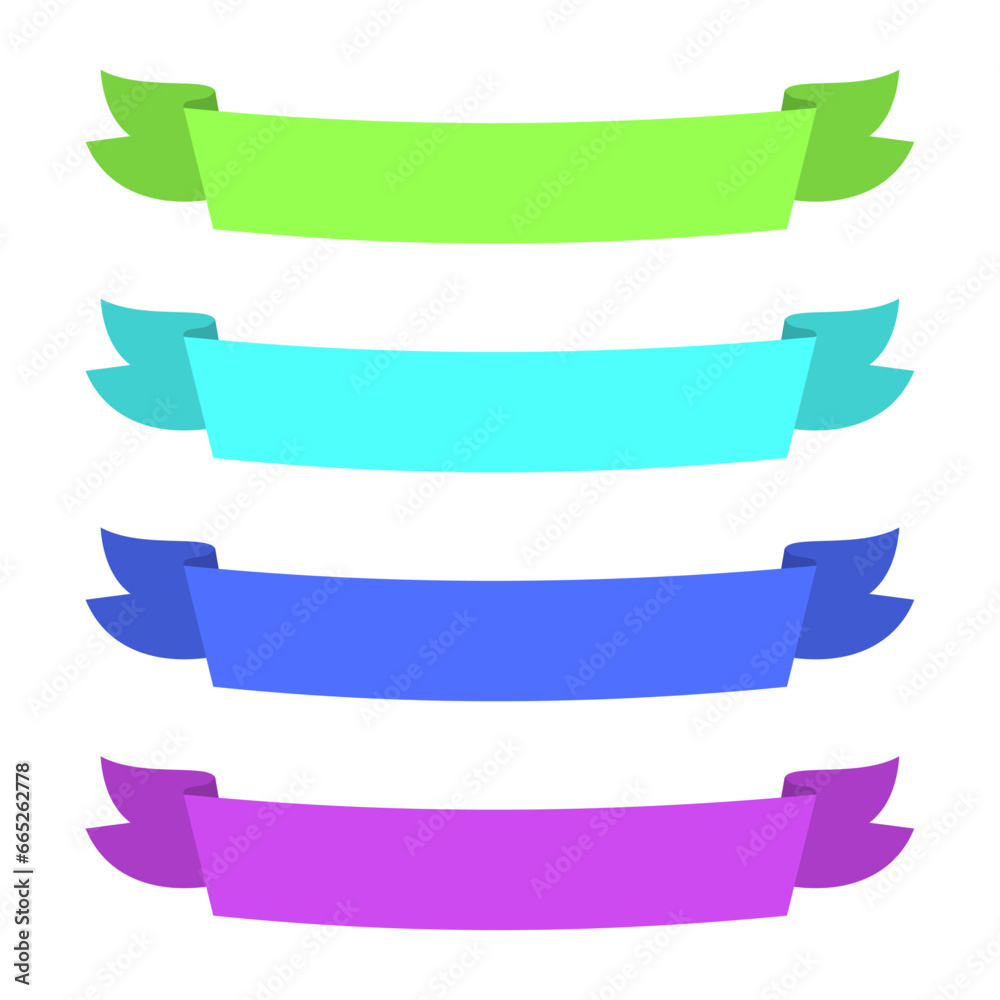 Vector set of ribbon banner label collection design Vector set of ribbon banner label collection design