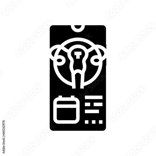 ovulation tracking gynecologist glyph icon vector. ovulation tracking gynecologist sign. isolated symbol illustration