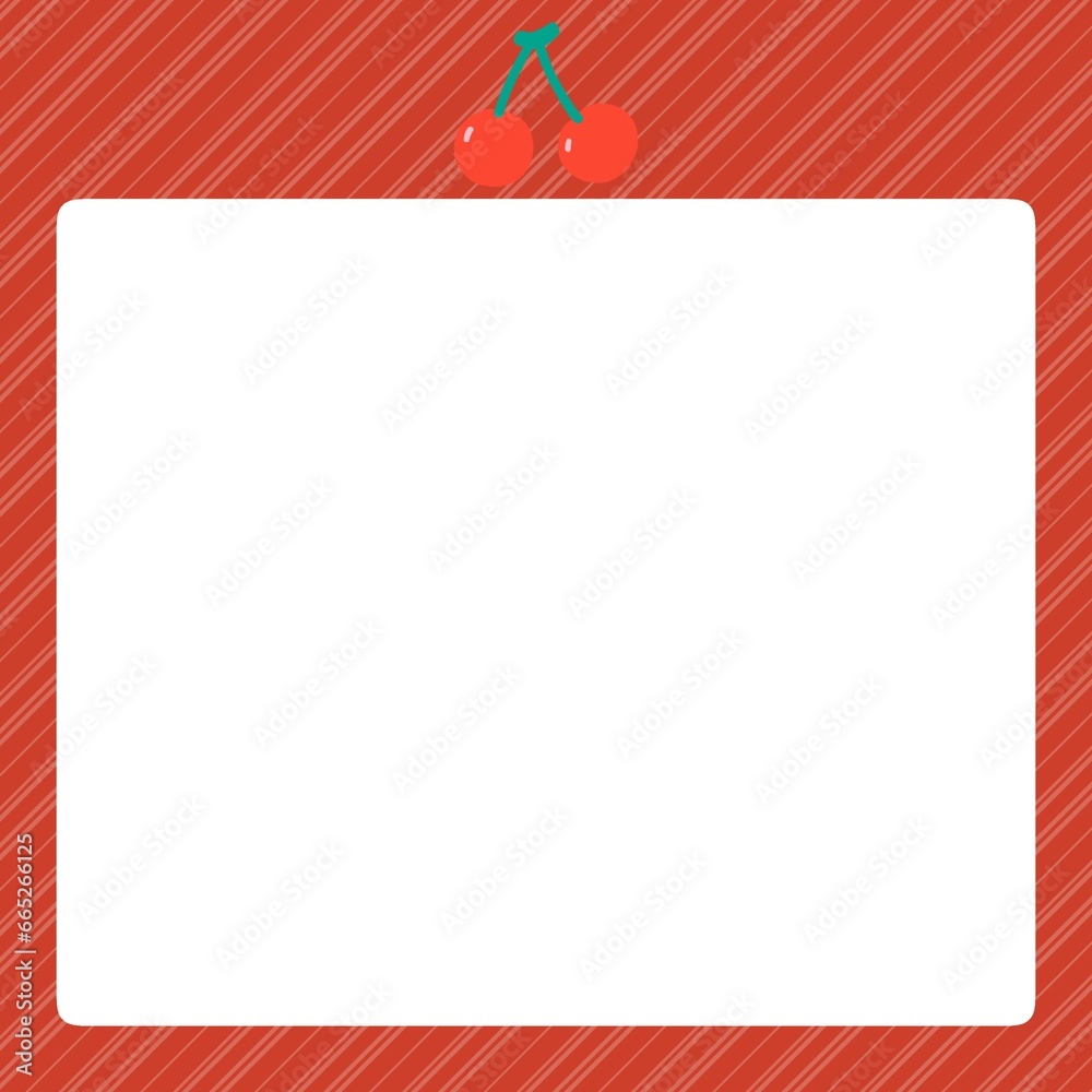 Obraz premium cherry note paper