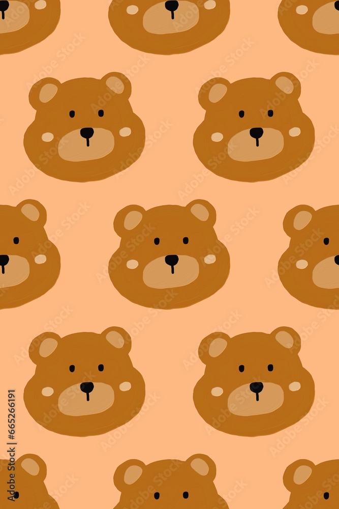 seamless pattern with teddy bears