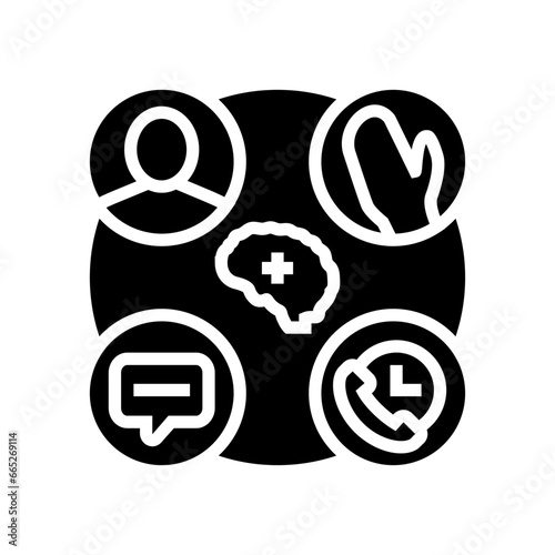 stroke evaluation glyph icon vector. stroke evaluation sign. isolated symbol illustration