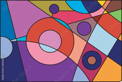 colorful abstract art for wall decoration