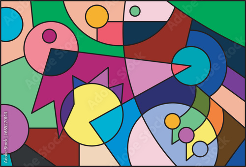 colorful abstract art for wall decoration