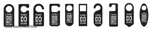 huge set of Do not disturb signs. Door hanger