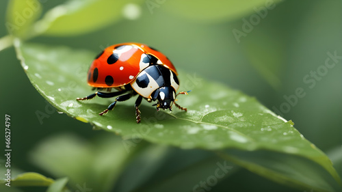 ladybug on a leaf © Digital Art 420