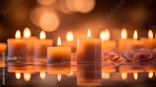 Soft candlelight