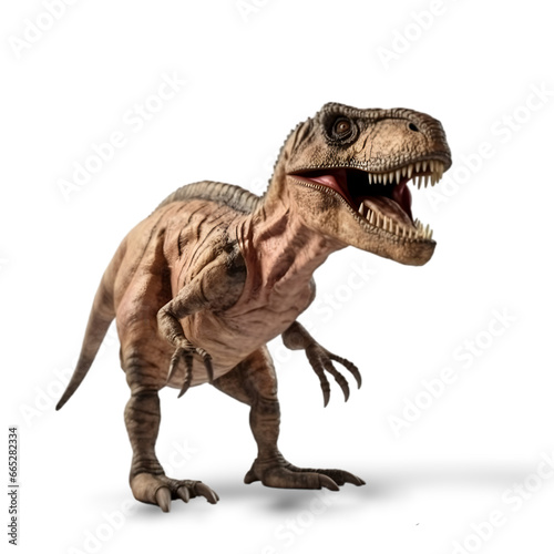 Roaring Predator Tyrannosaurus Rex isolated on transparent background.  © Naige