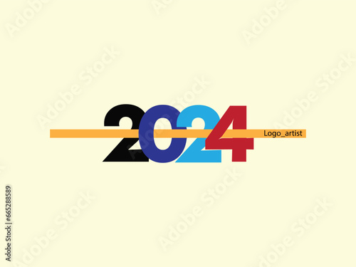 2024 logo design vector template