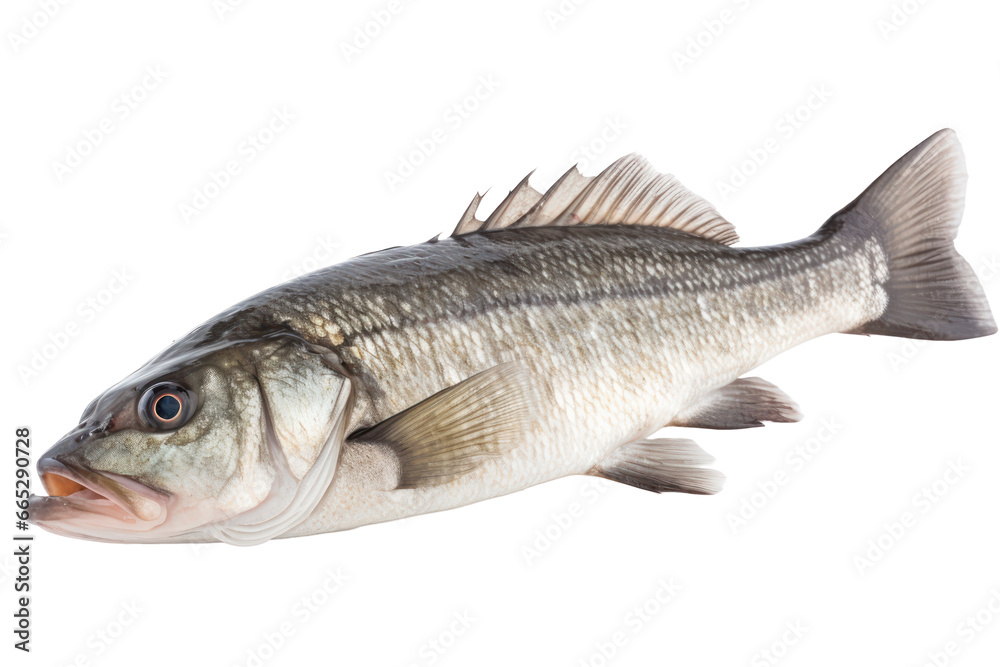 Seabass isolated on transparent background,transparency 