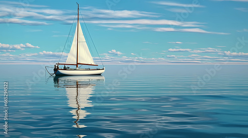 calm seas with perfect reflections