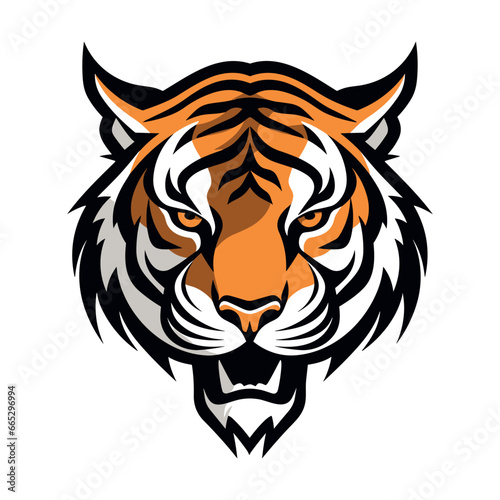 Majestic Bengal Tiger Heraldic Crest Design for Distinctive Brand Identity