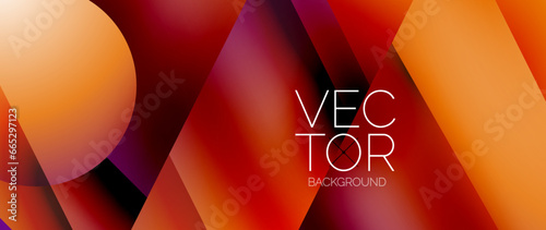 Captivating abstract backdrop composed of interlocking triangles and circles, forming an intriguing dance of shapes and patterns that exude both elegance and modernity