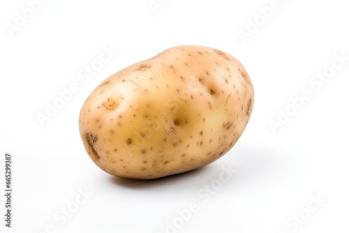 Potato isolated on white background.