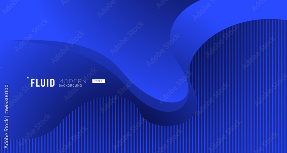 Blue waves background vector. Fluid gradient shapes composition. Futuristic design concept. Trendy.