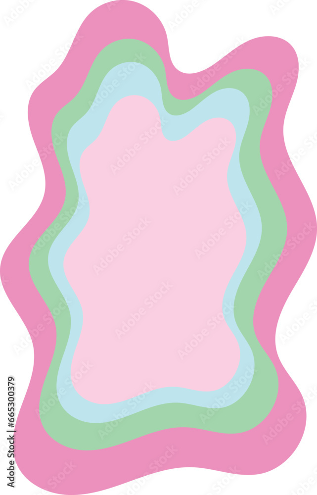 wave border frame hand drawn doodle wave border frame hand drawn doodle
