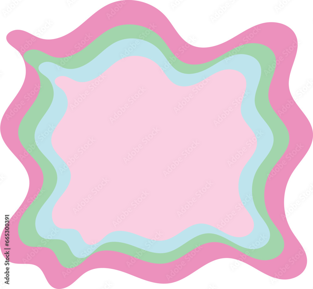 wave border frame hand drawn doodle wave border frame hand drawn doodle