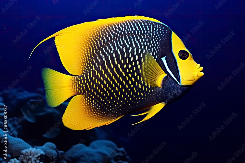 Beautiful angelfish in the ocean. Beautiful angelfish in the ocean.