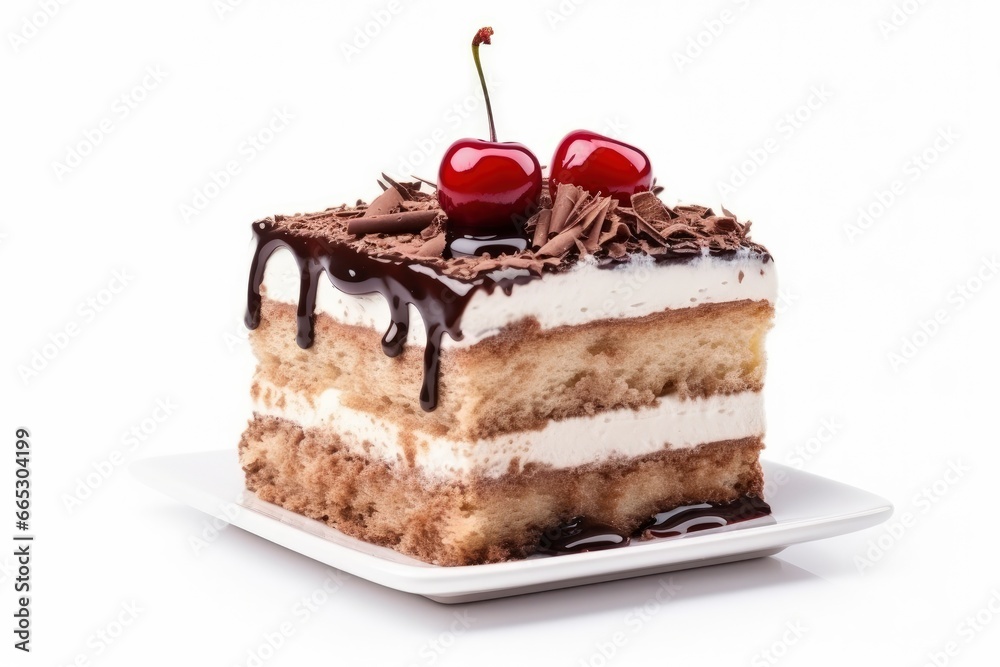 Cake isolated on white background. Cake isolated on white background.