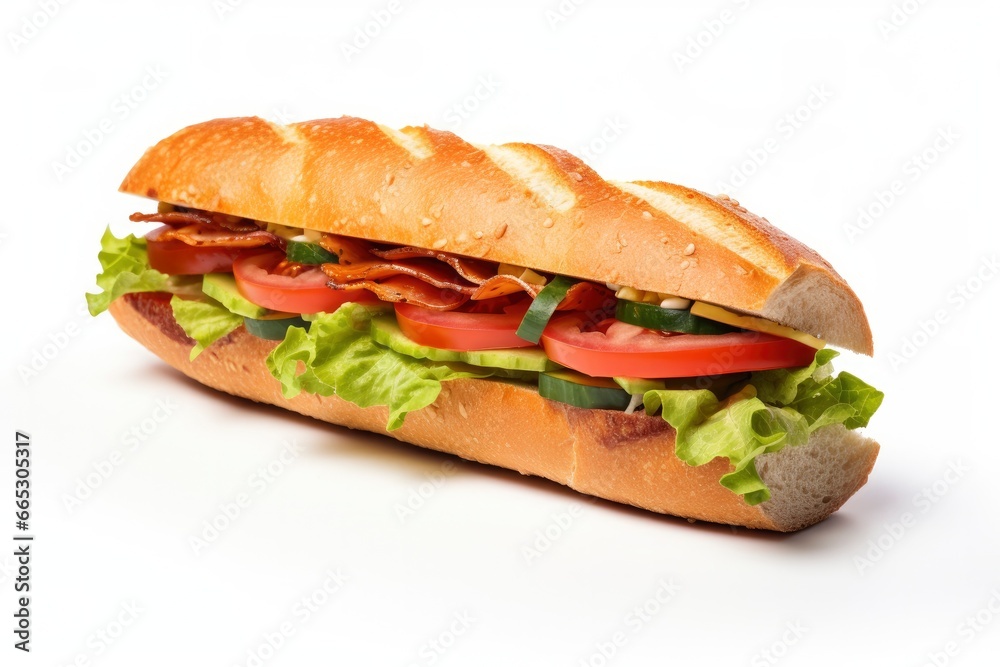 Gourmet sandwich isolated on white background. Gourmet sandwich isolated on white background.