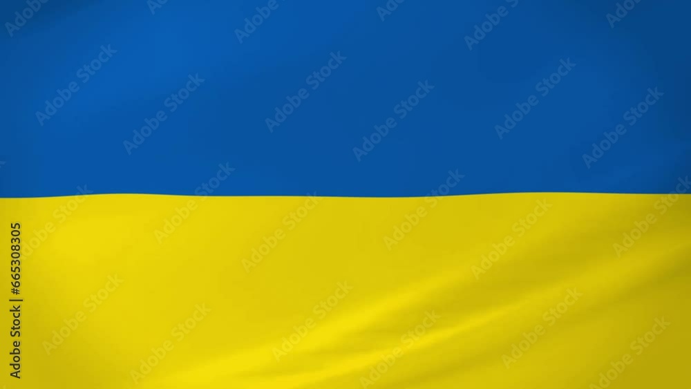 Ukraine Waving Flag Realistic Animation Video Ukraine Waving Flag Realistic Animation Video