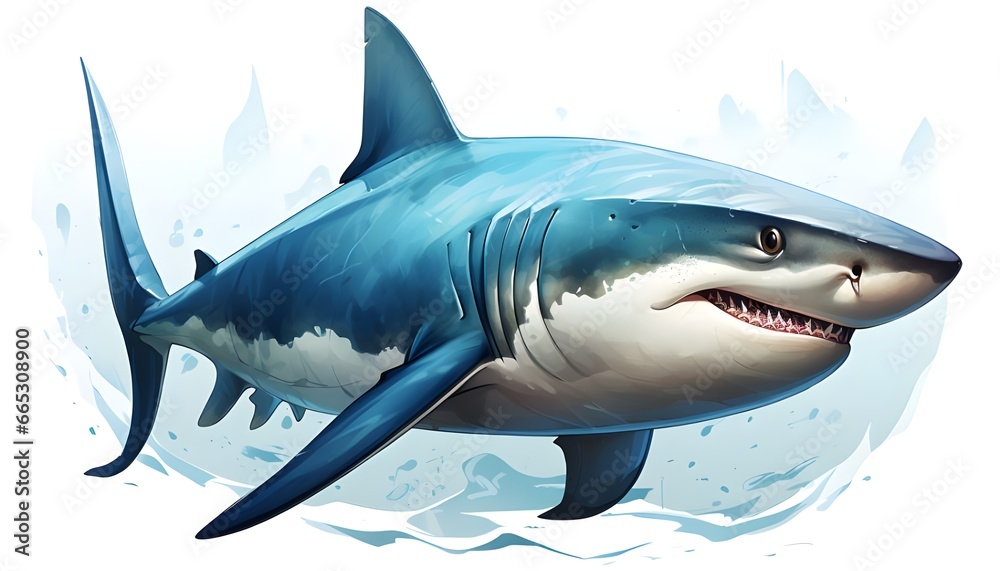 Fototapeta premium shark in the sea