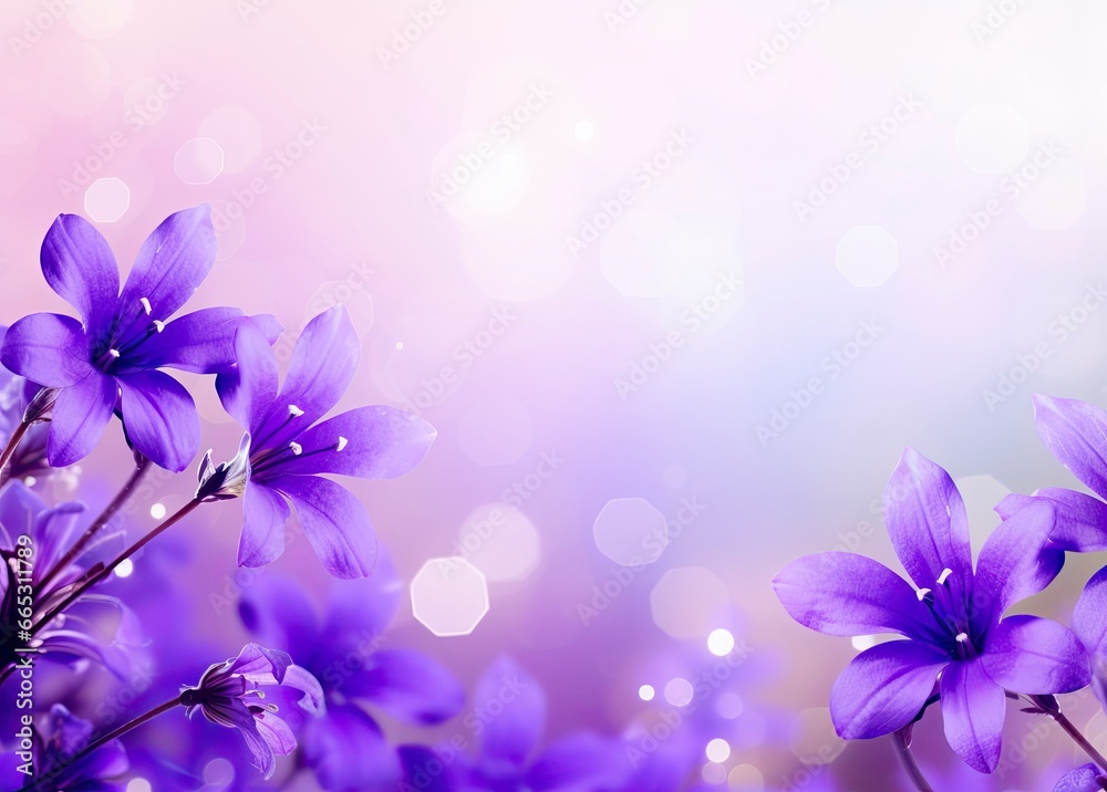 Abstract spring background with purple flowers. Abstract spring background with purple flowers.