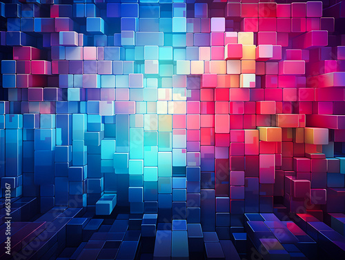 Colorful of digital abstract background