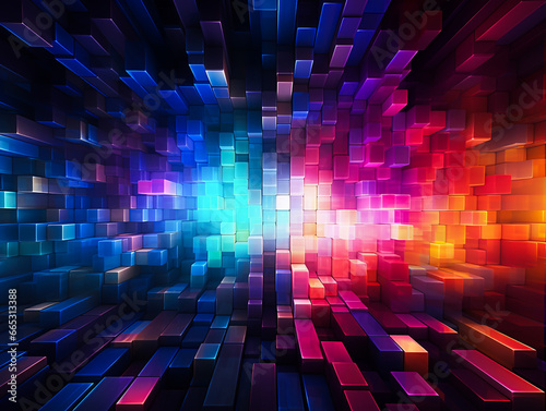 Colorful of digital abstract background