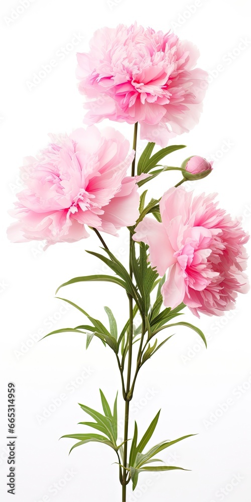 Peony isolated on white background. Peony isolated on white background.