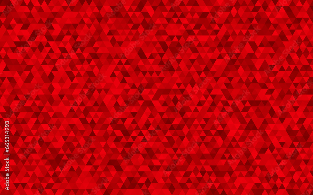 Red mosaic triangle background Red mosaic triangle background