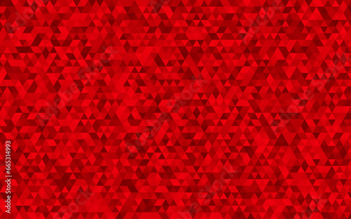Red mosaic triangle background