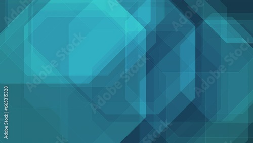 Abstract shapes wallpaper flowing octagons in smooth and creative composition for modern layout. Dynamic octagon pattern technology concept background with moving shapes for futuristic presentation
