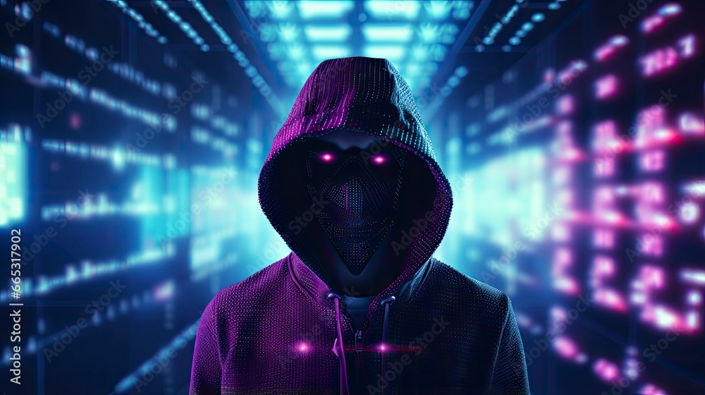 Unveiling the Anonymous Hacker. Digital Intrigue, Invisible Threats.