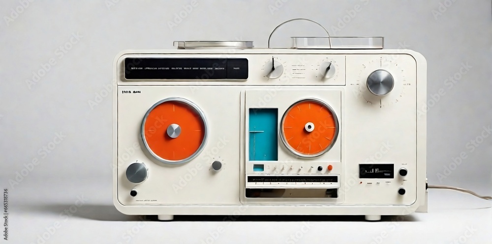 retro cassette tape recorder, Retro boombox ghetto blaster outdated portable radio receiver retro cassette tape recorder, Retro boombox ghetto blaster outdated portable radio receiver