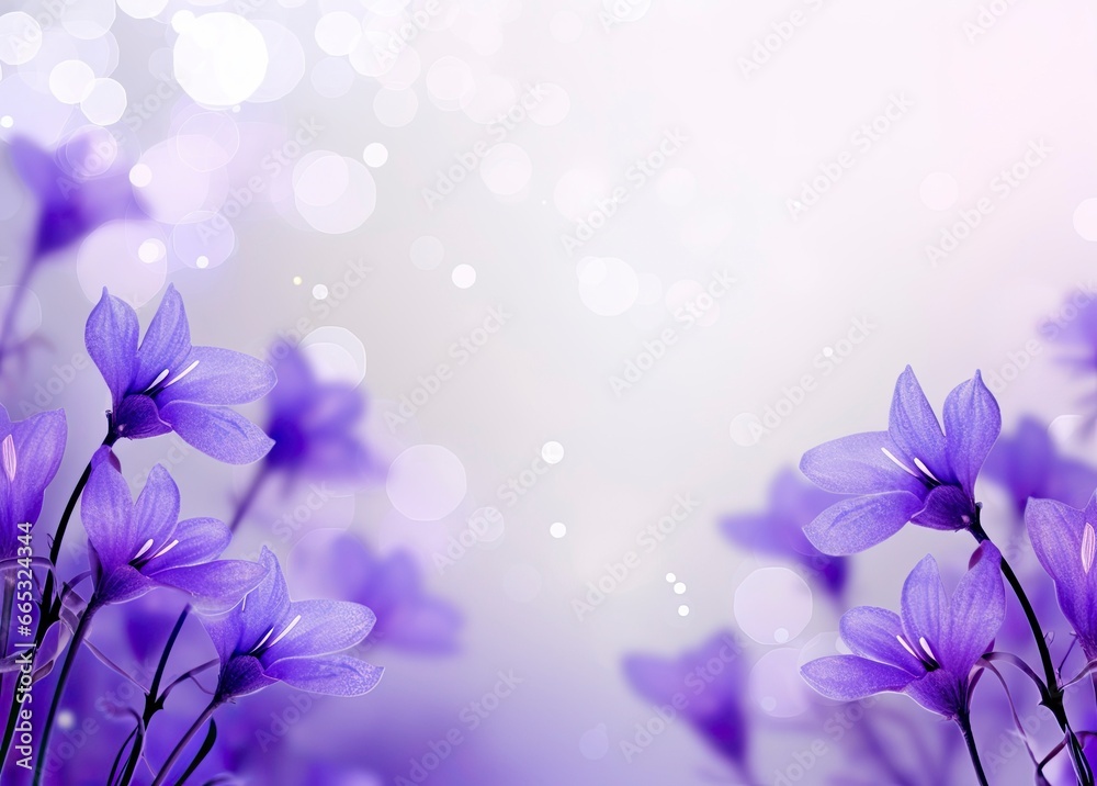 Abstract spring background with purple flowers. Abstract spring background with purple flowers.