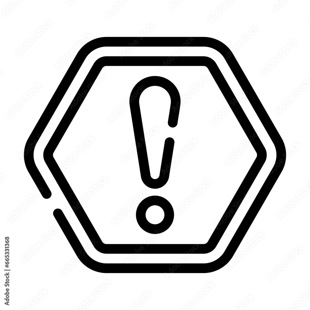 exclamation mark Line Icon exclamation mark Line Icon